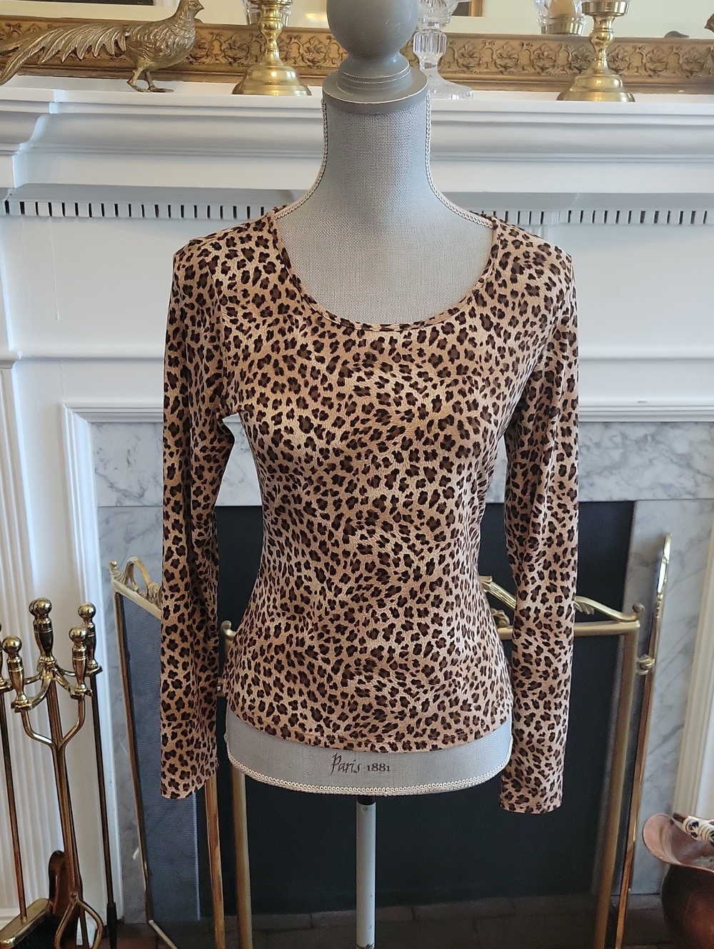 90's INC Cheetah Print Shirt